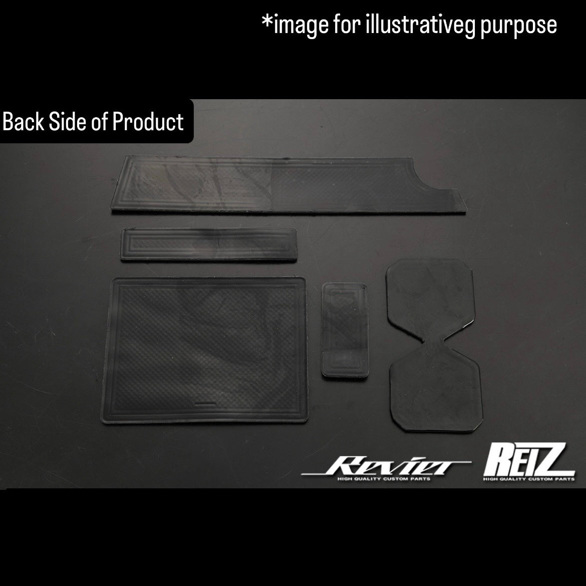 JB64W/JB74W/JC74W (AT/MT) Interior Rubber Mat 5pc Set with Red Trim for Suzuki Jimny