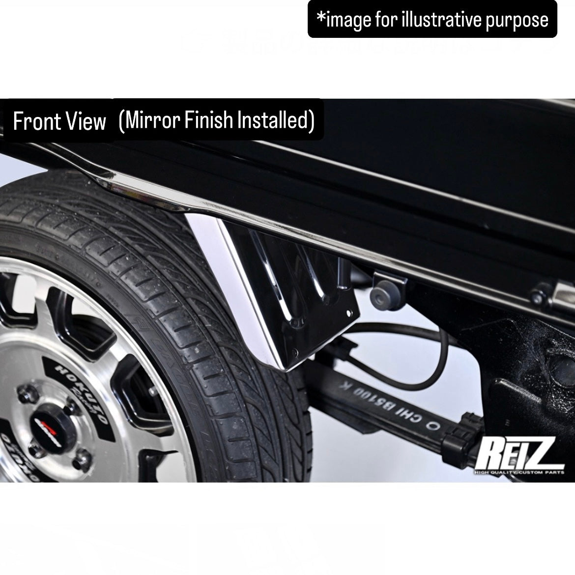 S500P/S510P (Early & Late Model) Stainless Steel Rear Fender Cover 4pc Set for Daihatsu Hijet Truck / Jumbo (Available 3Finish)