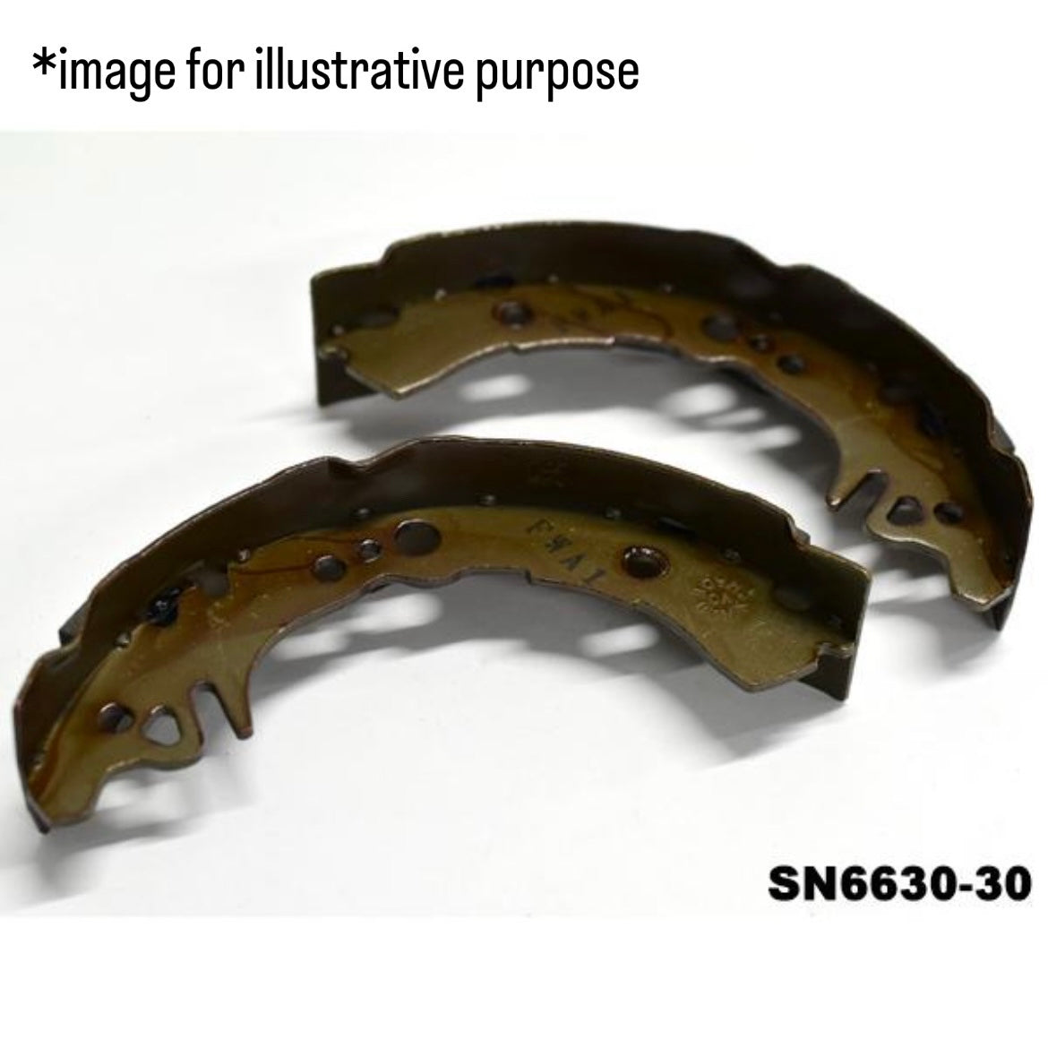 L880K Rear Brake Shoes 4pc Set (FC Material) for Daihatsu Copen (OEM:04495-B2310/47420-B2040)