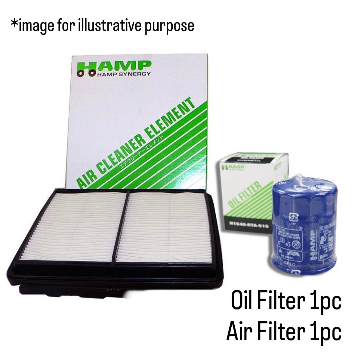 PP1 Oil Filter & Air Filter Set (HAMP) for Honda Beat
