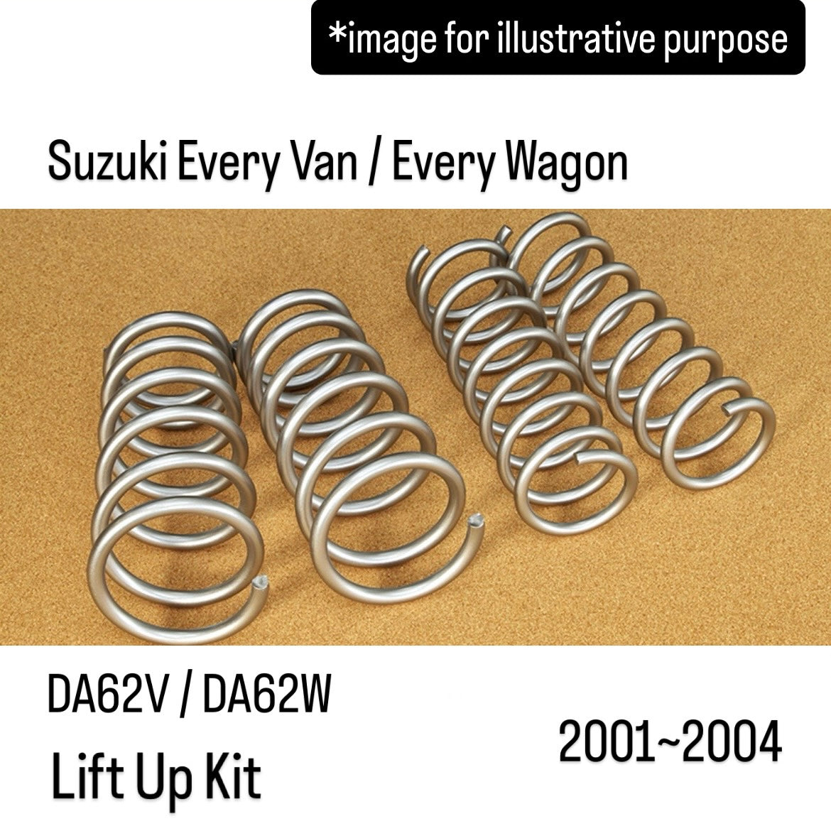 DA62V/DA62W Lift Up Kit for Suzuki Every Van / Every Wagon (2001~2004)