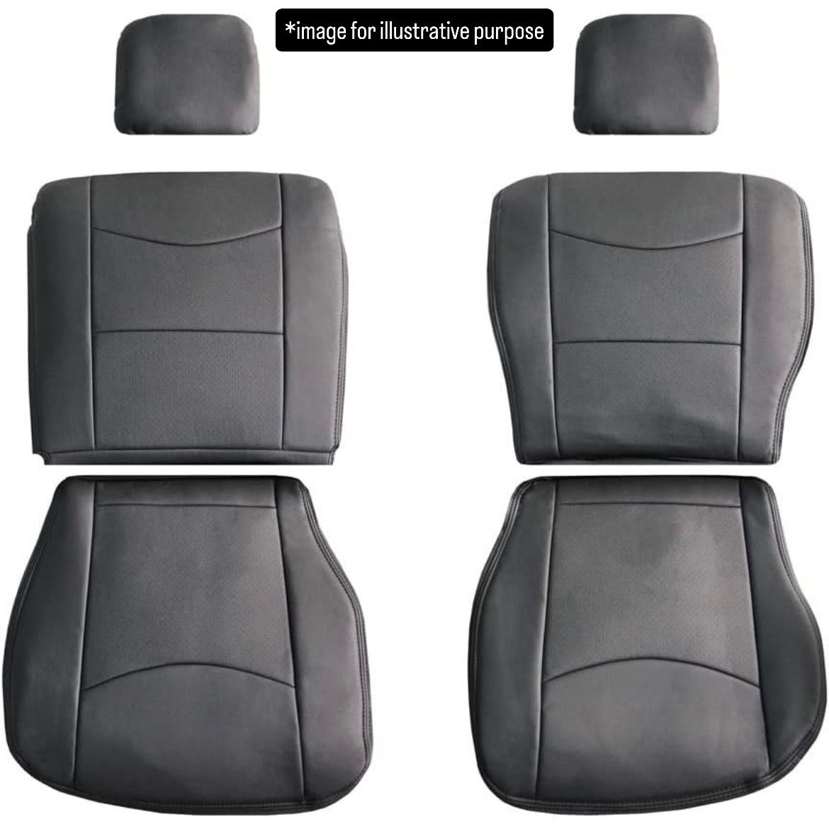 DA63T Early Model (Compatible Grades:KU/KC) Perforated Leather Seat Cover Set for Suzuki Carry
