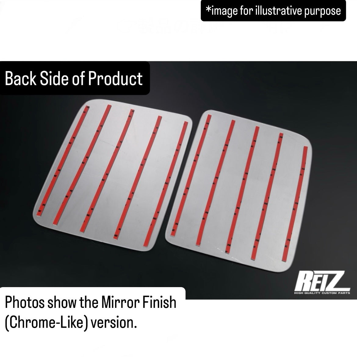 DA16T Stainless Steel Rear Quarter Glass Panel 2pc Set for Suzuki Super Carry (Available 3Finish)