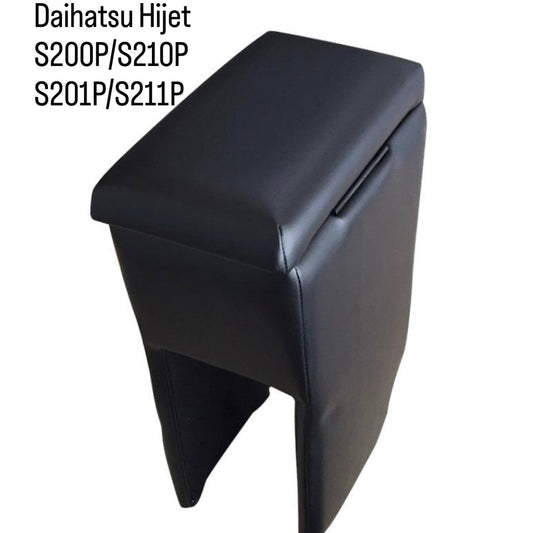S200P/S210P/S201P/S211P Armrest Console Box for Daihatsu Hijet Truck – Black Leather Style