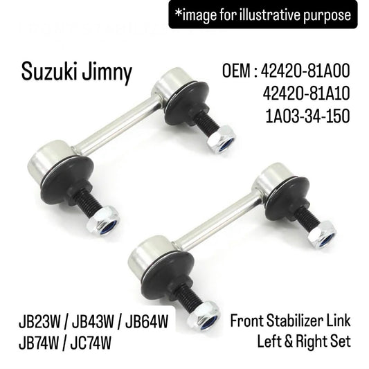 JB23W/JB43W/JB64W/JB74W/JC74W Front Stabilizer Link Left & Right Set for Suzuki Jimny (OEM:42420-81A00/42420-81A10/1A03-34-150)