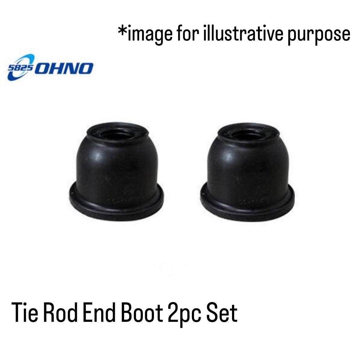 L880K (Engine:JB-DET) Tie Rod End Boots 2pc Set (OHNO Rubber) for Daihatsu Copen (OEM:45479-B2010)