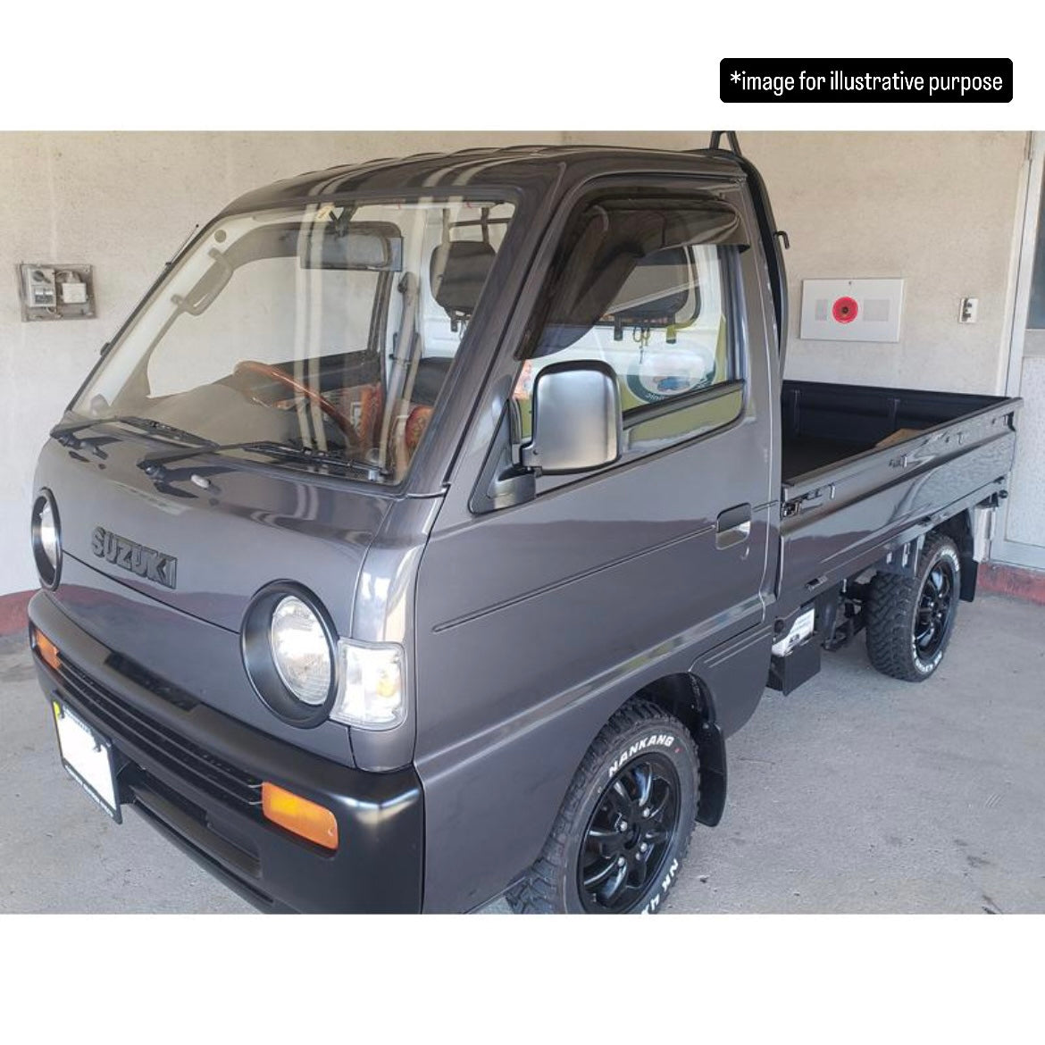 DC51T/DD51T/DE51V/DF51V/DL51/DM51/DD51 Side Window Visor Set (Rain Guards) for Suzuki Carry / Every / Mazda Scrum