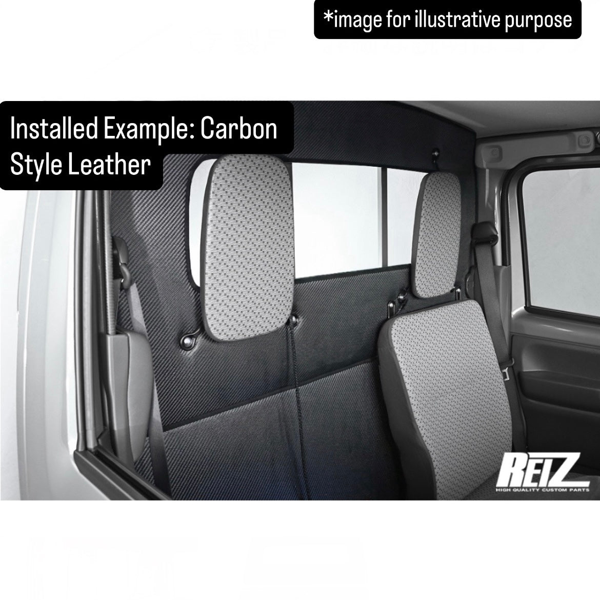 DA16T Rear Cab Kick Guard 2pc Set for Suzuki Carry Truck (Available 4Colors, Up to Dec.2025)