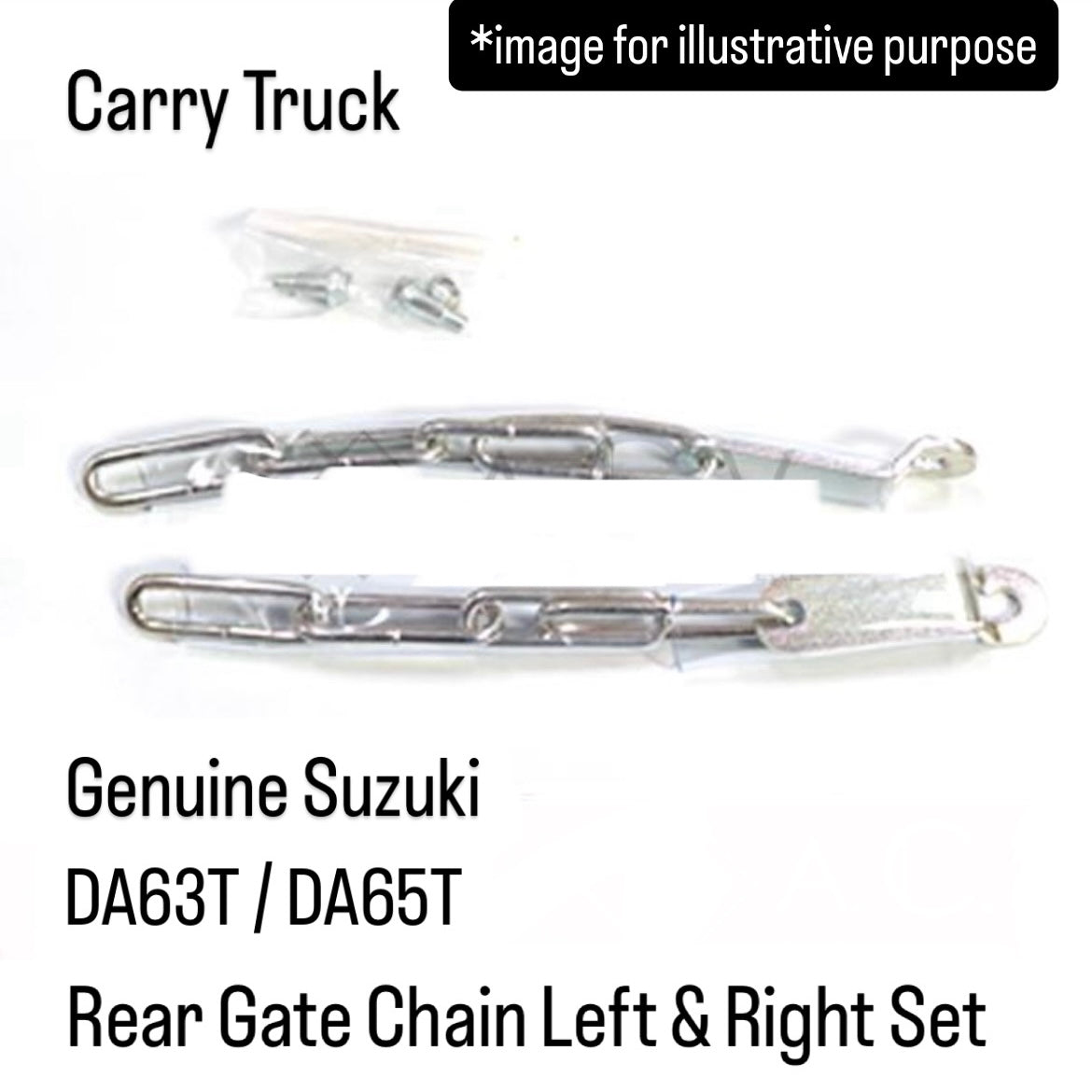 DA63T/DA65T Genuine Suzuki Rear Gate Chain Left & Right Set for Carry Truck