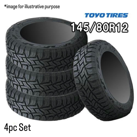 Toyo Open Country R/T 145/80R12 80/78N LT 12-Inch Summer Tires Set of 4