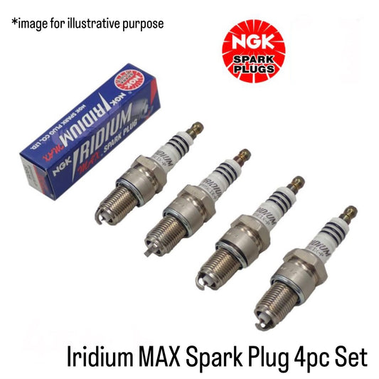 DB71T Iridium MAX Spark Plug 4pc Set (NGK) for Suzuki Carry (OEM:90919-01102/90919-01224)