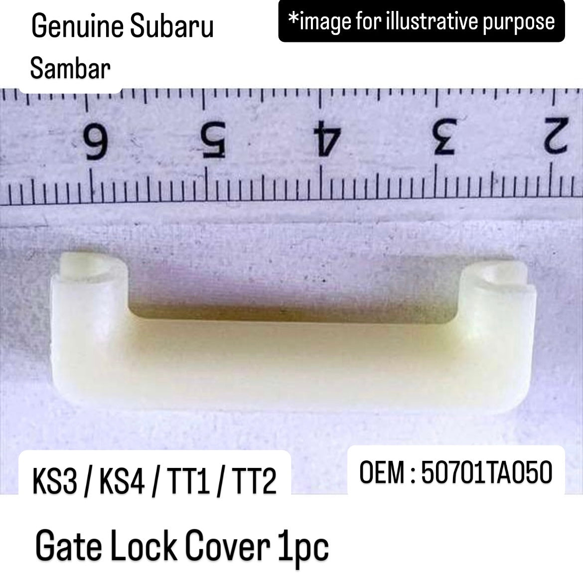 Genuine Subaru KS3/KS4/TT1/TT2 Gate Lock Cover for Sambar (OEM:50701TA050)