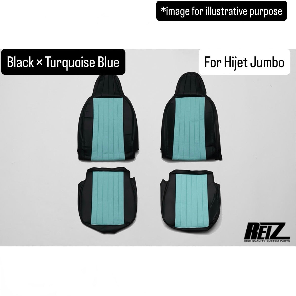 S500P/S510P (Early & Late Model) Two-Tone Line Series Seat Cover Set for Daihatsu Hijet Truck / Hijet Jumbo (2Colors Options)