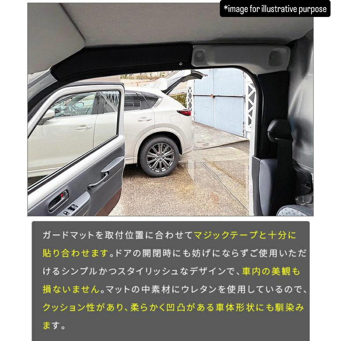 DA16T New Model Carry / Super Carry B-Pillar Kick Guard Mat 4pc Set for Suzuki (Interior Protection Accessories 6Colors)