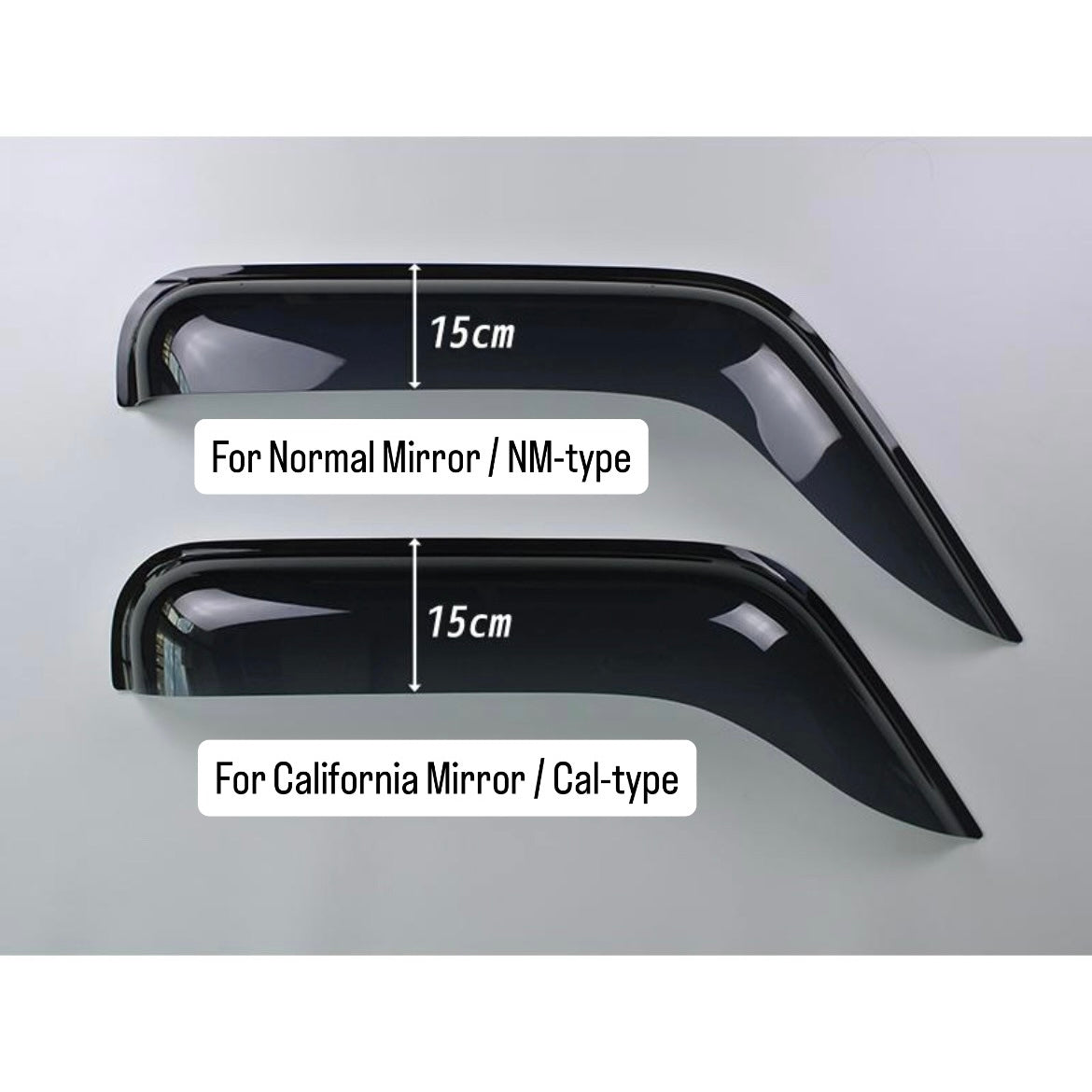 KS3/KS4/KV3/KV4/FA7/FA8 Big Wide Door Visor Left & Right Set for Subaru Sambar / Dias / Domingo (Wind Deflectors, 2 Variations)