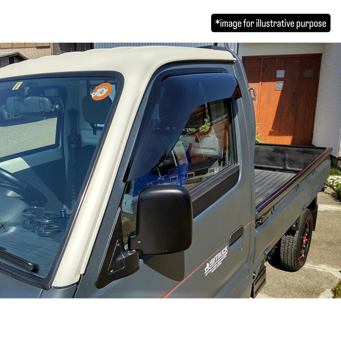 DC51T/DD51T/DE51V/DF51V/DL51/DM51/DD51 Side Window Visor Set (Rain Guards) for Suzuki Carry / Every / Mazda Scrum