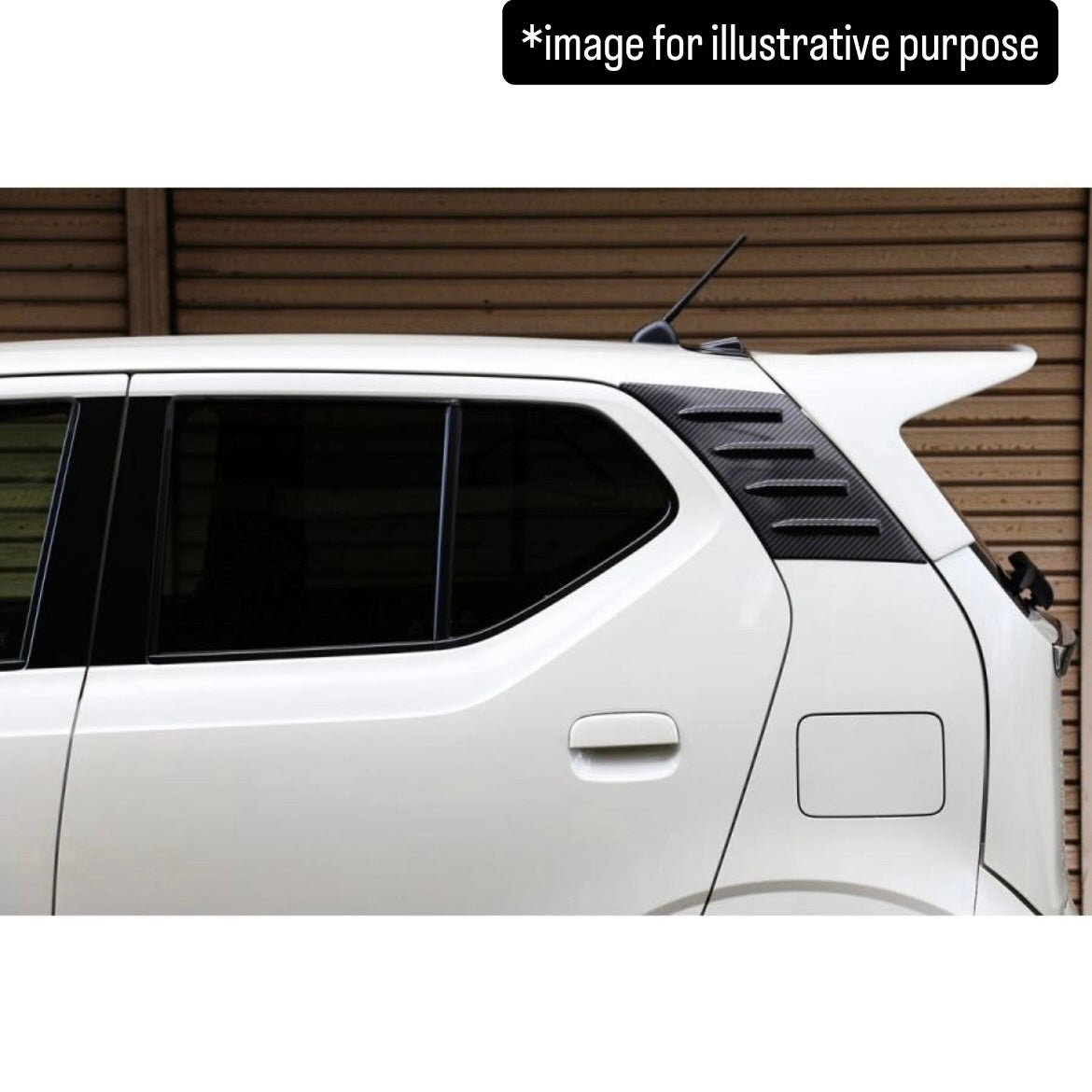 HA36S Side Vortex Generator 2pc Set (TAKE OFF) for Suzuki Alto Works / Turbo RS (Carbon Print Finish, AES)