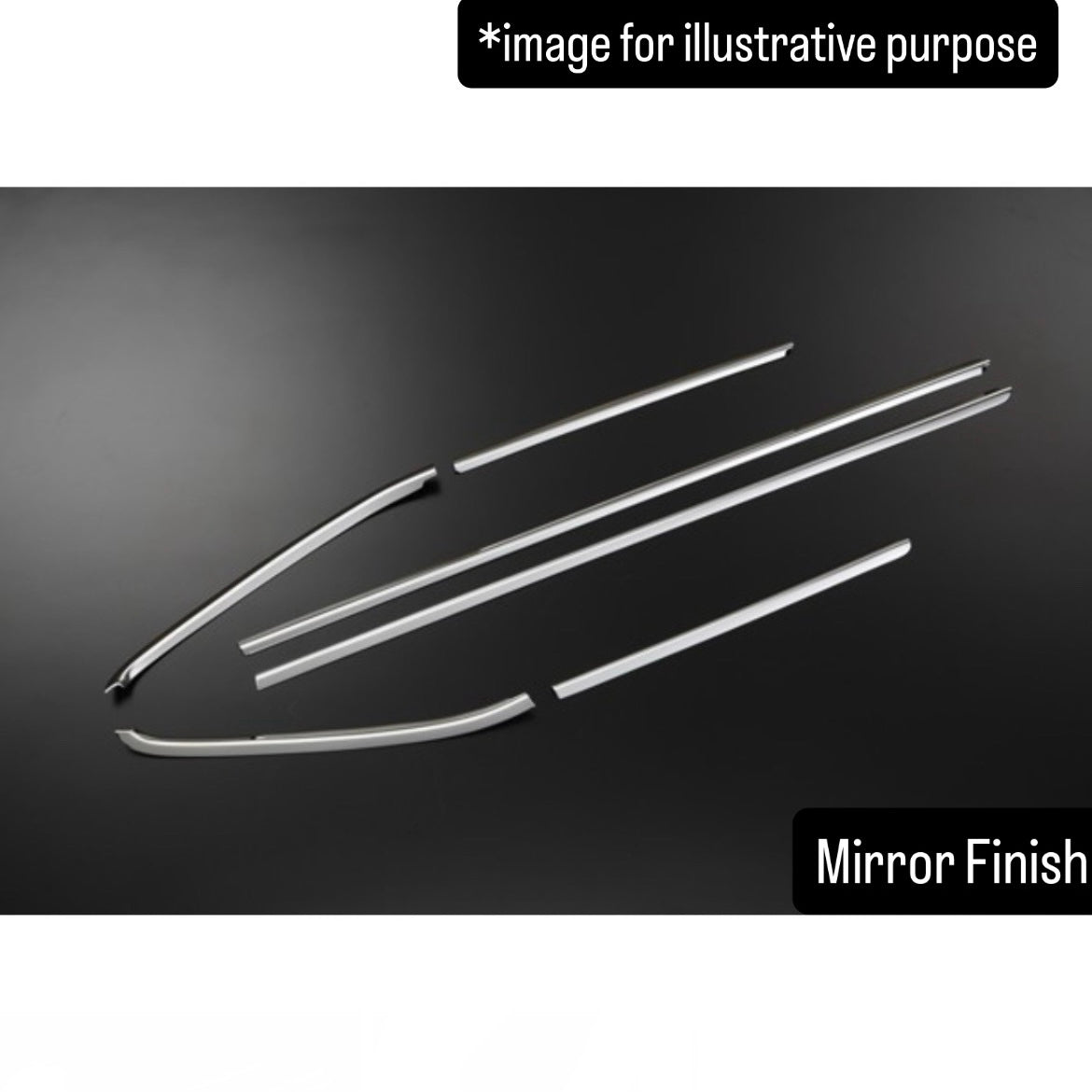 HA36 Series SUS304 Stainless Steel Window Trim 6pc Set for Suzuki Alto (2 Color Options)