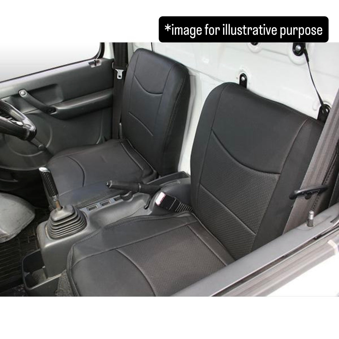 DA63T Early Model (Compatible Grades:KU/KC) Perforated Leather Seat Cover Set for Suzuki Carry