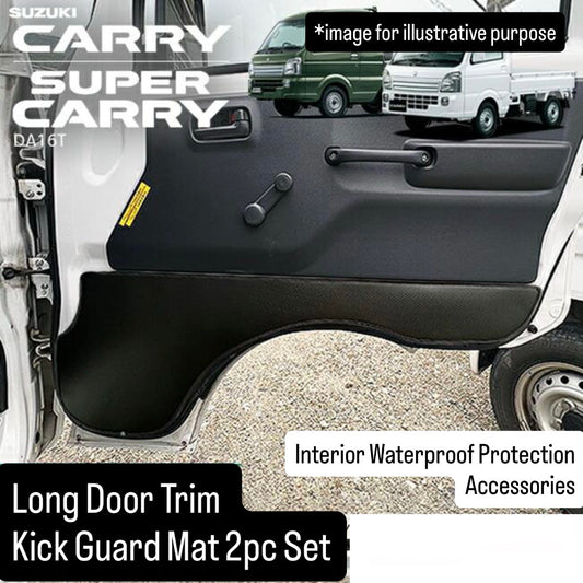 DA16T Long Door Trim Kick Guard Mat 2pc Set for Suzuki Carry / Super Carry (Interior Waterproof Protection Accessories 6Colors)