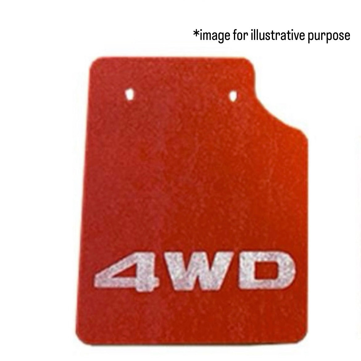 S500P/S510P Rear Mud Flap Left & Right Set for Daihatsu Hijet Truck / Jumbo (Front & Rear Models, Black/Red Mud Guard)