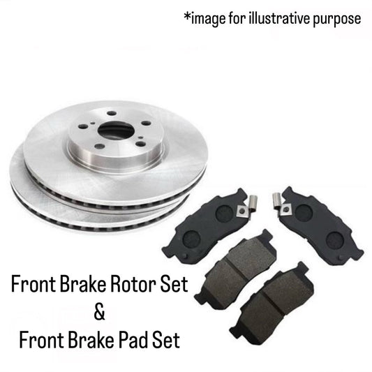 S210C/S211C/S200V/S210V/S320V/S330V Front Brake Rotor & Pad Set for Daihatsu Hijet