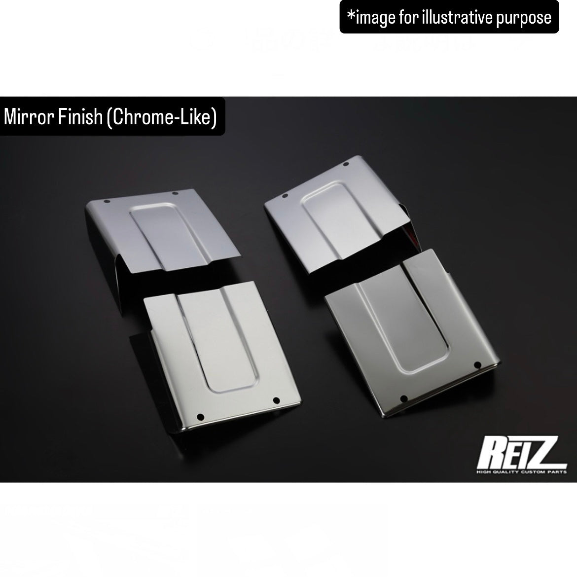 DA16T Stainless Steel Rear Fender Cover 4pc Set for Suzuki Carry (Up to Type 7) / Super Carry (Up to Type 5) (Available 3Finishes)