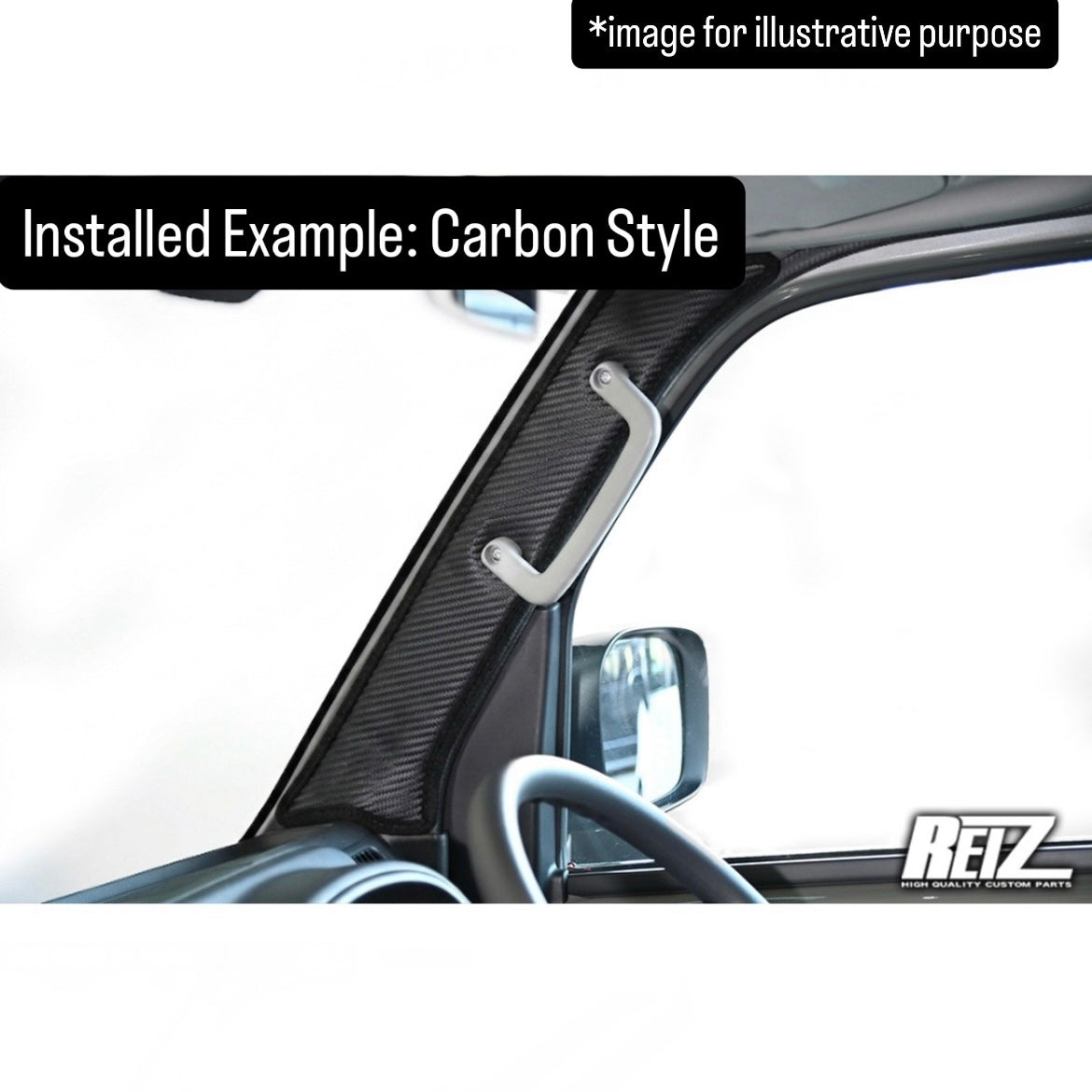 DA16T A-Pillar Kick Guard Left & Right Set for Suzuki Carry Truck / Super Carry (Available 4Colors)