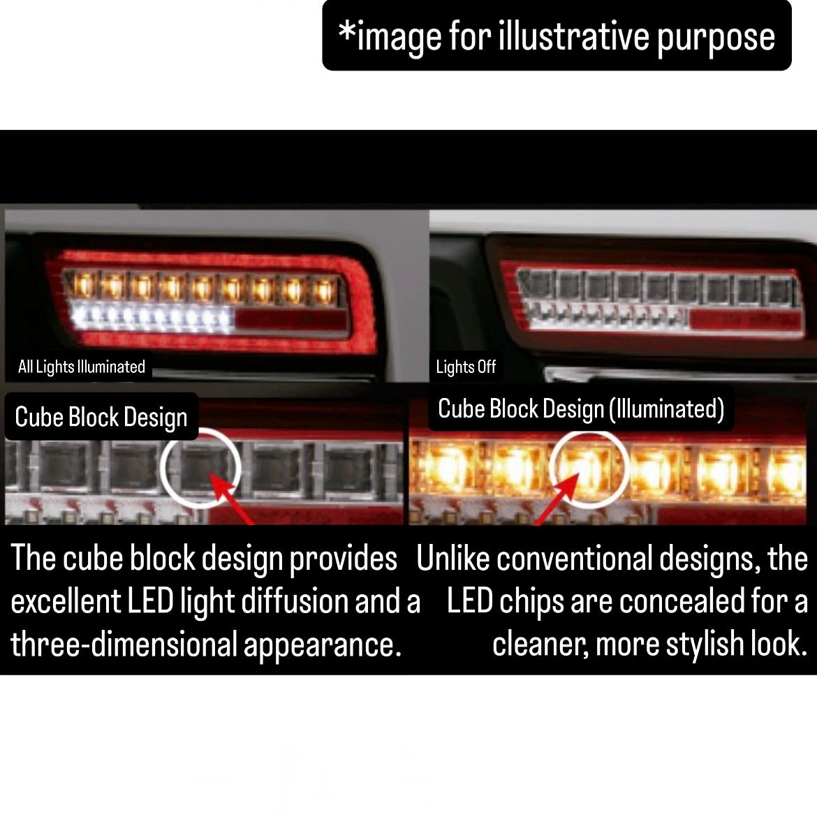 HA36S Full LED Tail Light Left & Right Set (Revier Ryusei Version) for Suzuki Alto / Alto Turbo RS / Alto Works (5 Lens Types)