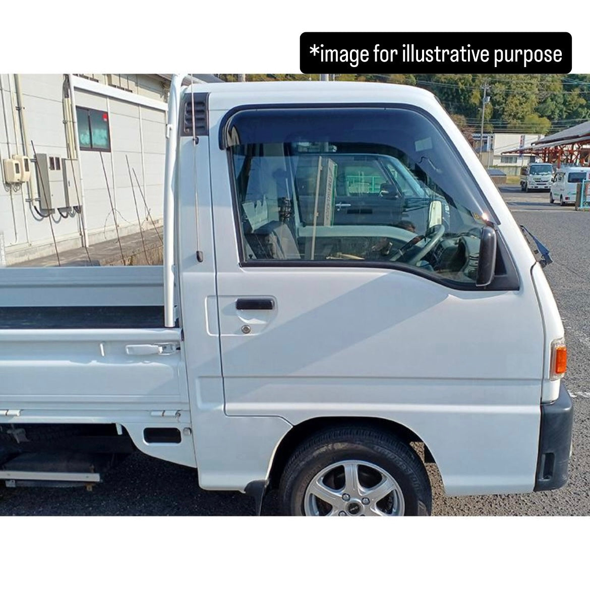 KS3/KS4/KV3/KV4/FA7/FA8 Big Wide Door Visor Left & Right Set for Subaru Sambar / Dias / Domingo (Wind Deflectors, 2 Variations)