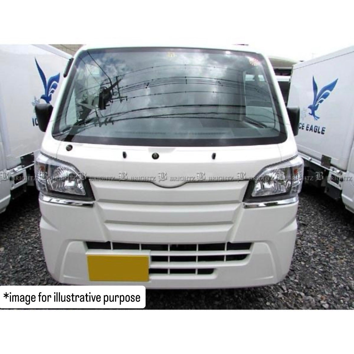 S500P/S510P Early Model Hijet Truck / Jumbo Chrome Eyeline Trim Left & Right Set — BRIGHTZ HEAD-ETC-019
