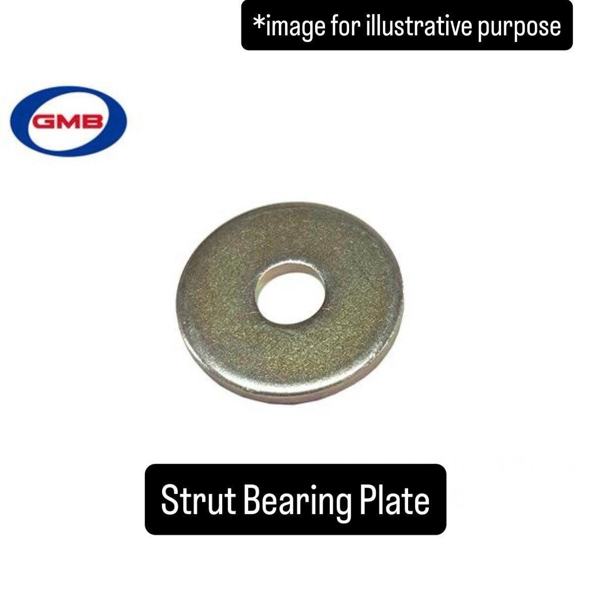 HA36S Front Strut Upper Mount & Strut Bearing Plate Set (GMB) for Suzuki Alto (Dec.2014~, Chassis No.860001–, Left & Right Common) (OEM:41710-62R50/41711-52R00/41710-79R00)