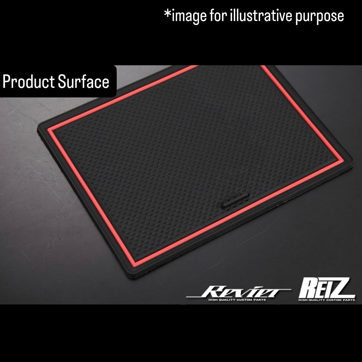 JB64W/JB74W/JC74W (AT/MT) Interior Rubber Mat 5pc Set with Red Trim for Suzuki Jimny