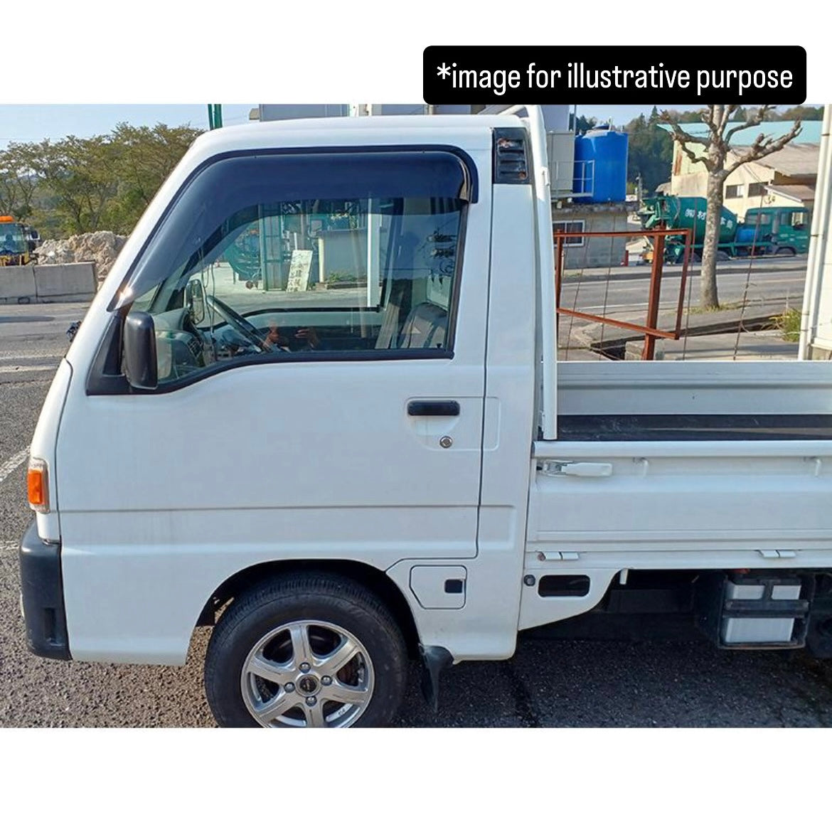 KS3/KS4/KV3/KV4/FA7/FA8 Big Wide Door Visor Left & Right Set for Subaru Sambar / Dias / Domingo (Wind Deflectors, 2 Variations)