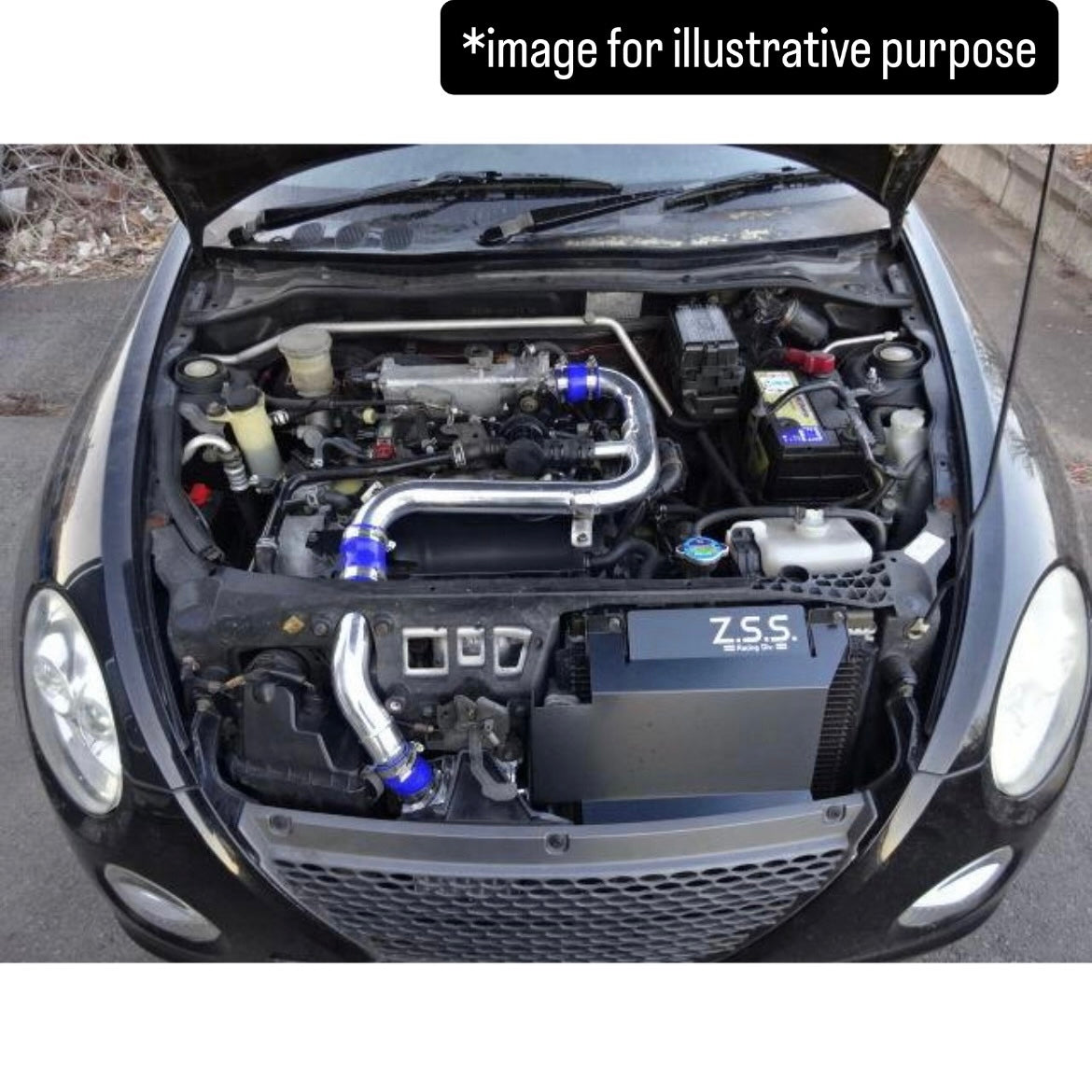 L880K (Engine:JB-DET) Aluminum Air Intake Piping Kit (Z.S.S.) for Daihatsu Copen (2002~2012)