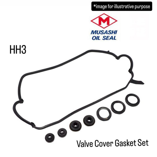 HH3 Valve Cover Gasket Set (Musashi) for Honda Acty Van (OEM:12030-P64-000-W/12030-PFB-000-W/12341-PN4-010-SW/12341-PN4-020-SW/12341-PFB-000)