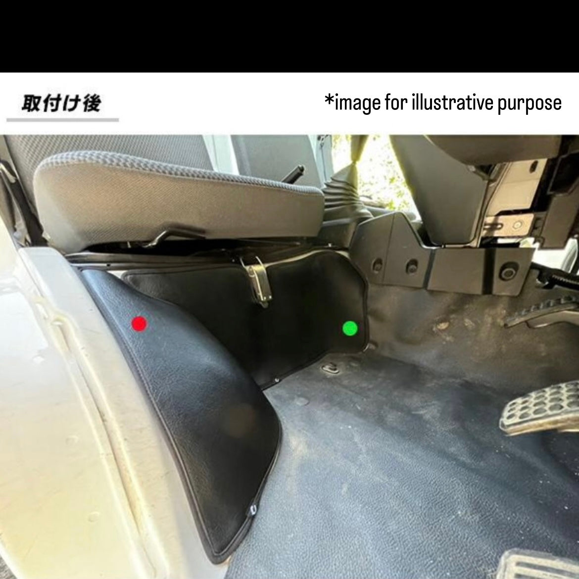 S500P/S510P Kick Guard Mat 4pc Set Wheel House & Under Seat for Daihatsu Hijet Truck / Hijet Jumbo (Interior Accessories 6Colors)