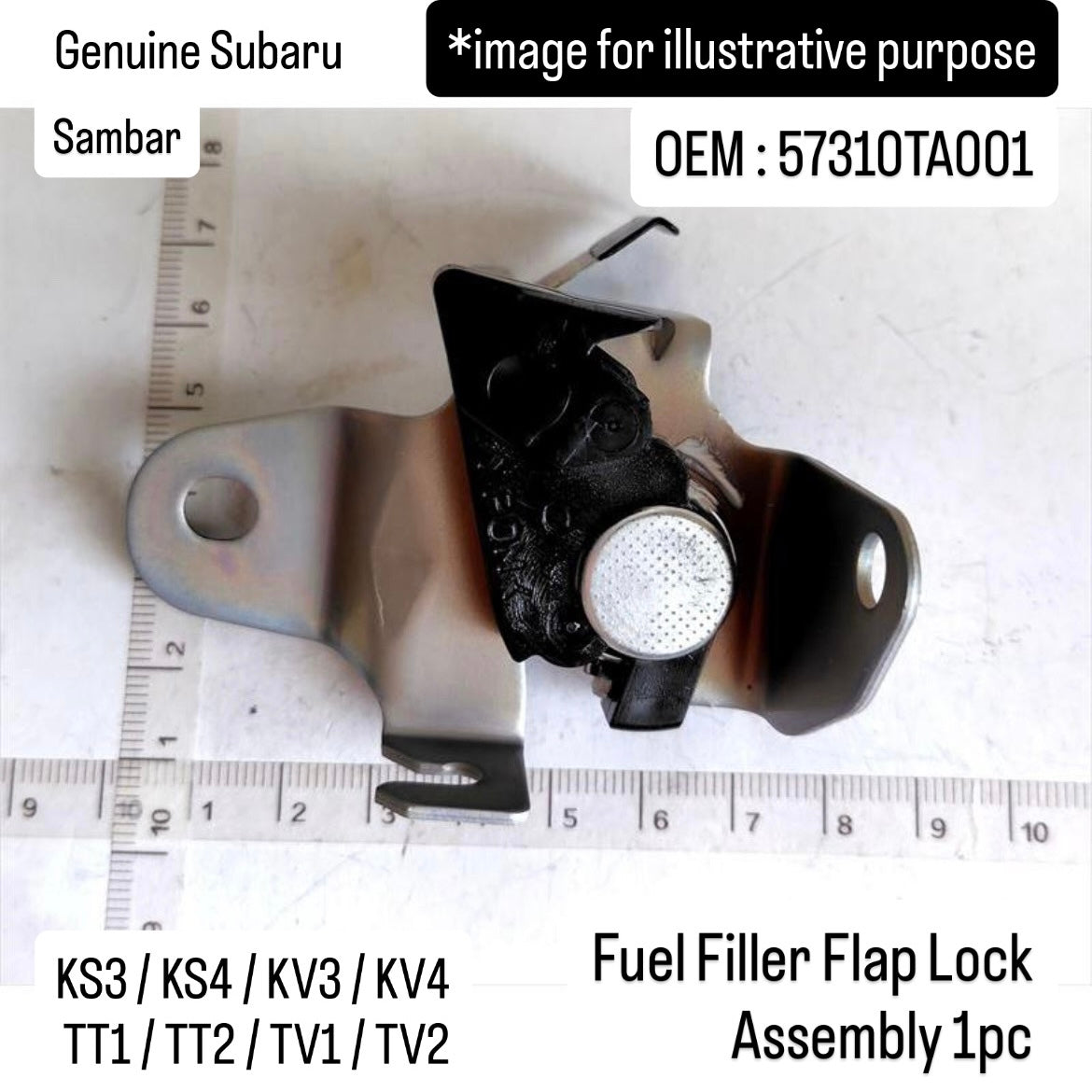 Genuine Subaru KS3/KS4/KV3/KV4/TT1/TT2/TV1/TV2 Fuel Filler Flap Lock Assembly for Sambar (OEM:57310TA001)
