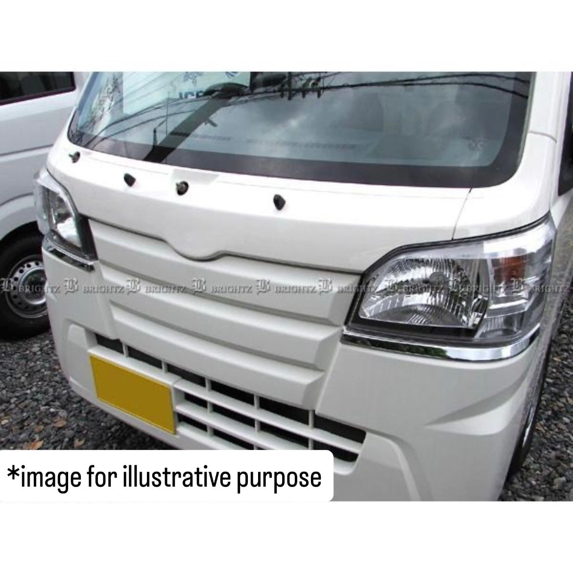 S500P/S510P Early Model Hijet Truck / Jumbo Chrome Eyeline Trim Left & Right Set — BRIGHTZ HEAD-ETC-019