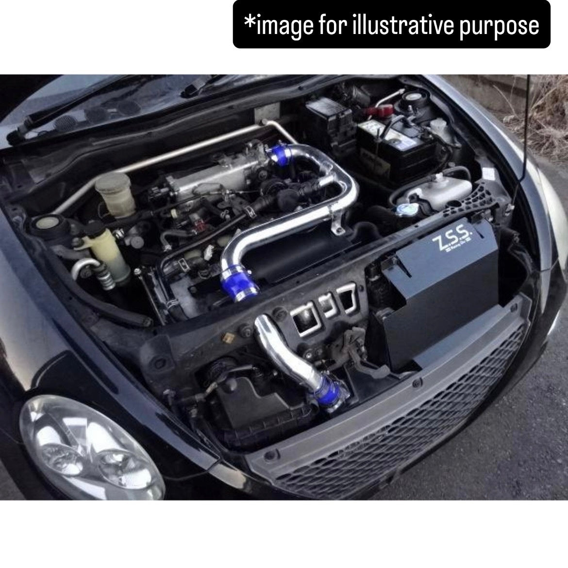 L880K (Engine:JB-DET) Aluminum Air Intake Piping Kit (Z.S.S.) for Daihatsu Copen (2002~2012)