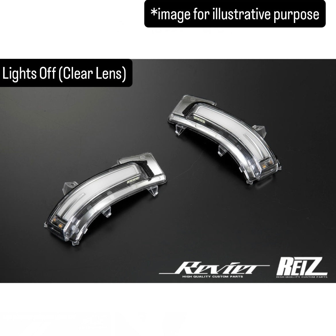 MR31S/MR41S/HA36S/MH55S/ZC33S/FF21S/MA27S/MA37S LED Turn Signal Lens Kit (Revier Ryusei Version O&E) for Suzuki Hustler / Alto / Wagon R / Swift Sport / Ignis / Solio (2 Lens Tipe)