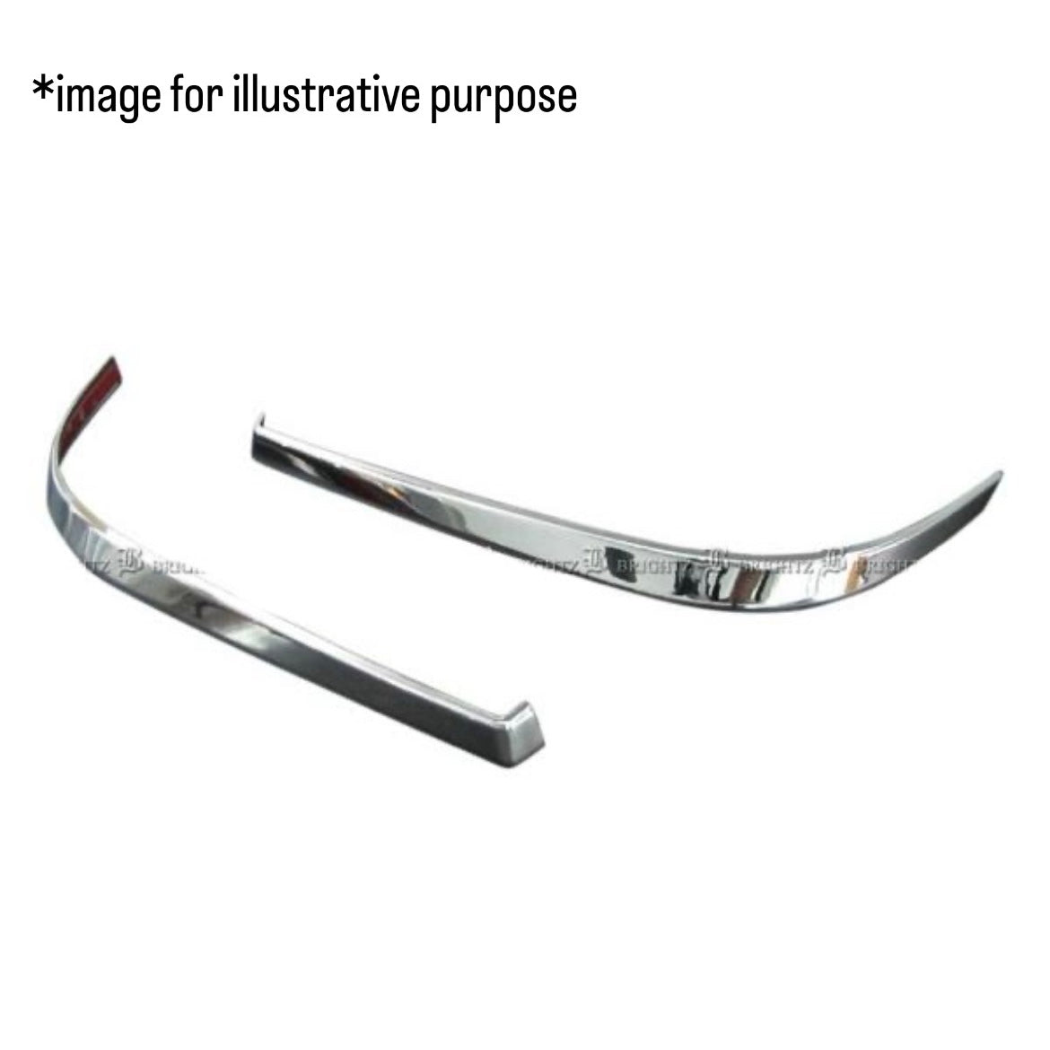 S500P/S510P Early Model Hijet Truck / Jumbo Chrome Eyeline Trim Left & Right Set — BRIGHTZ HEAD-ETC-019