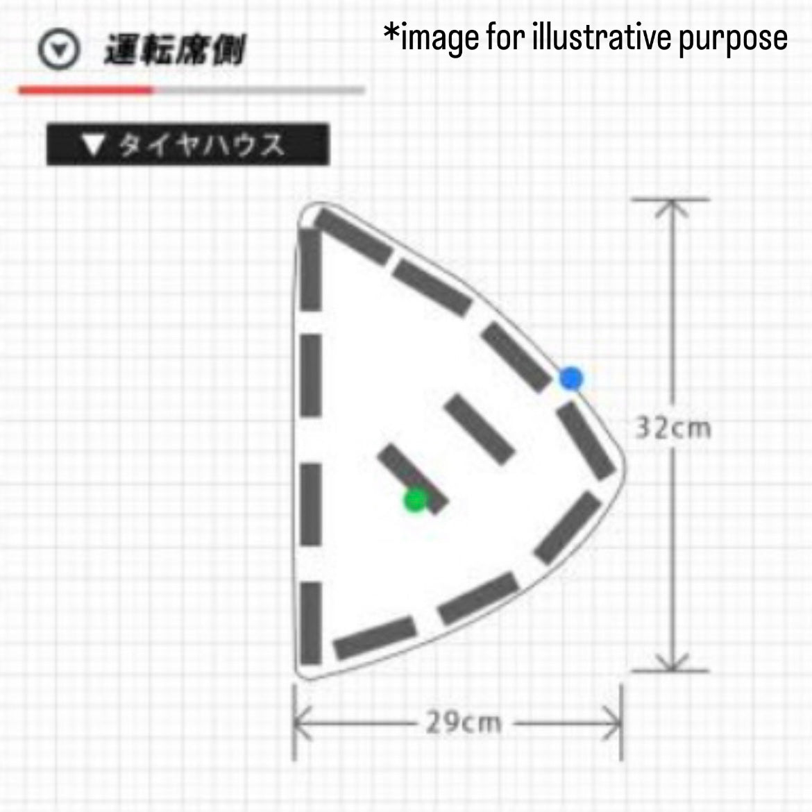 S500P/S510P Kick Guard Mat 4pc Set Wheel House & Under Seat for Daihatsu Hijet Truck / Hijet Jumbo (Interior Accessories 6Colors)