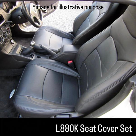 L880K Seat Cover Set Integrated Headrest Type (Azur) for Daihatsu Copen