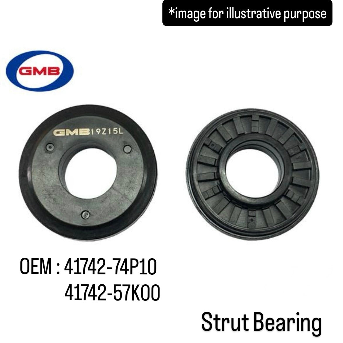 HA36S Front Strut Upper Mount Kit (GMB) for Suzuki Alto (Dec 2014~/Chassis No.860001 onward/Left & Right Set)