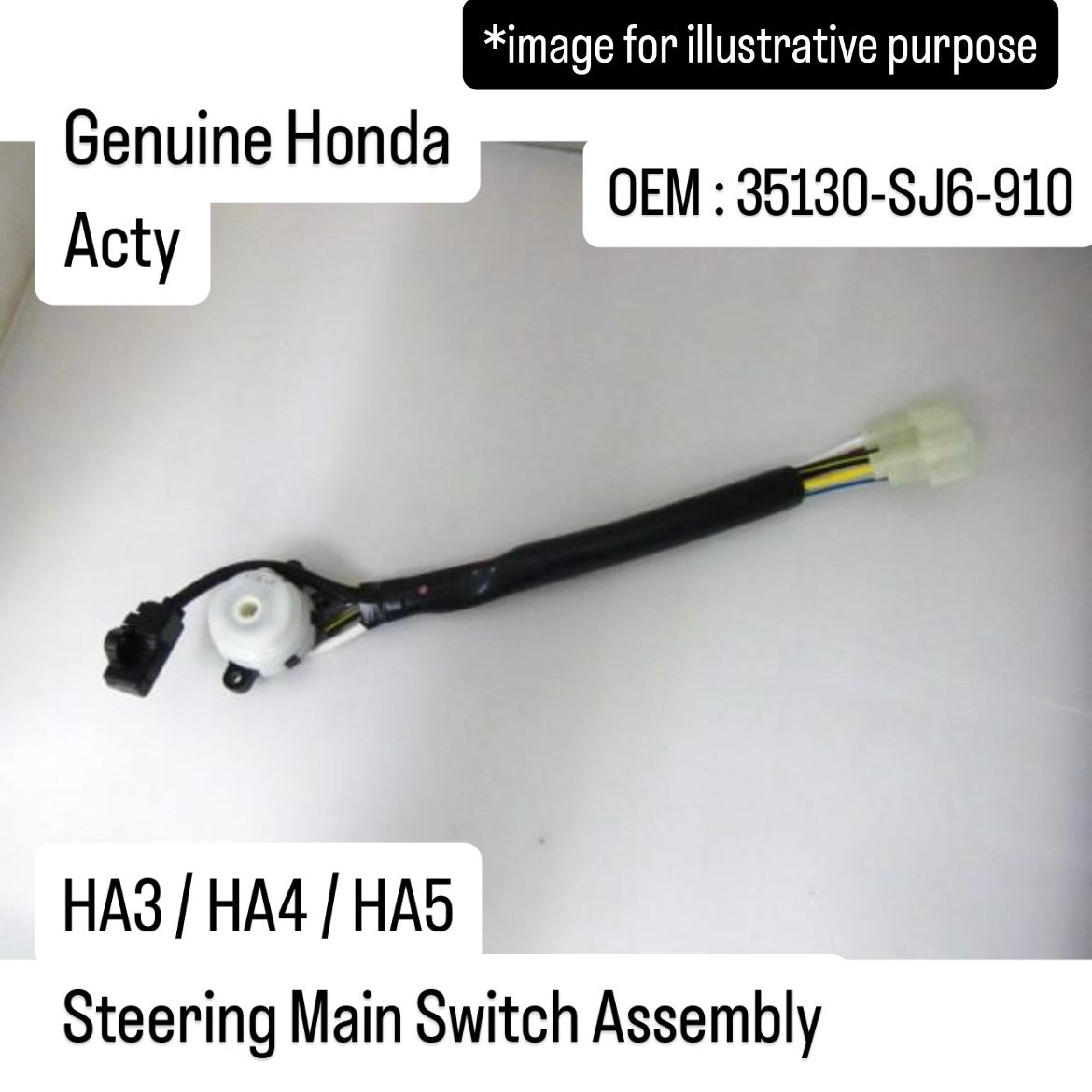 HA3/HA4/HA5 Genuine Honda Steering Main Switch Assembly for Acty (OEM:35130-SJ6-910)