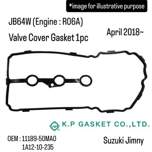 JB64W (Engine:R06A) Valve Cover Gasket (KP) for Suzuki Jimny (April 2018~) (OEM:11189-50MA0/1A12-10-235)