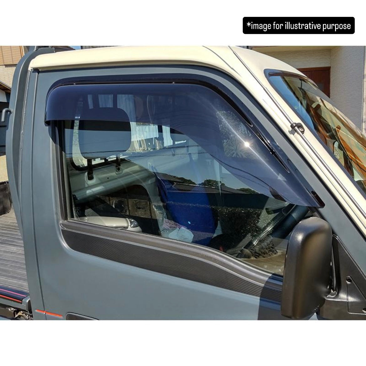 DC51T/DD51T/DE51V/DF51V/DL51/DM51/DD51 Side Window Visor Set (Rain Guards) for Suzuki Carry / Every / Mazda Scrum