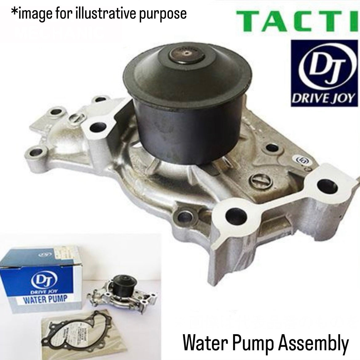 DB51T (Engine:F6A) Water Pump (DRIVEJOY) for Suzuki Carry / Every (OEM:17400-71811)