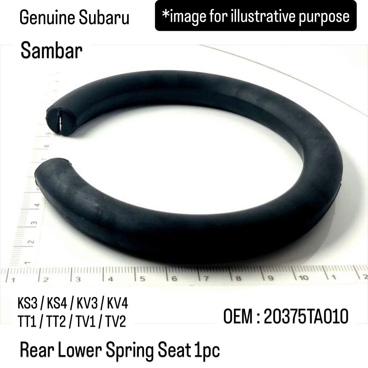 Genuine Subaru KS3/KS4/KV3/KV4/TT1/TT2/TV1/TV2 Rear Lower Spring Seat for Sambar (OEM:20375TA010)